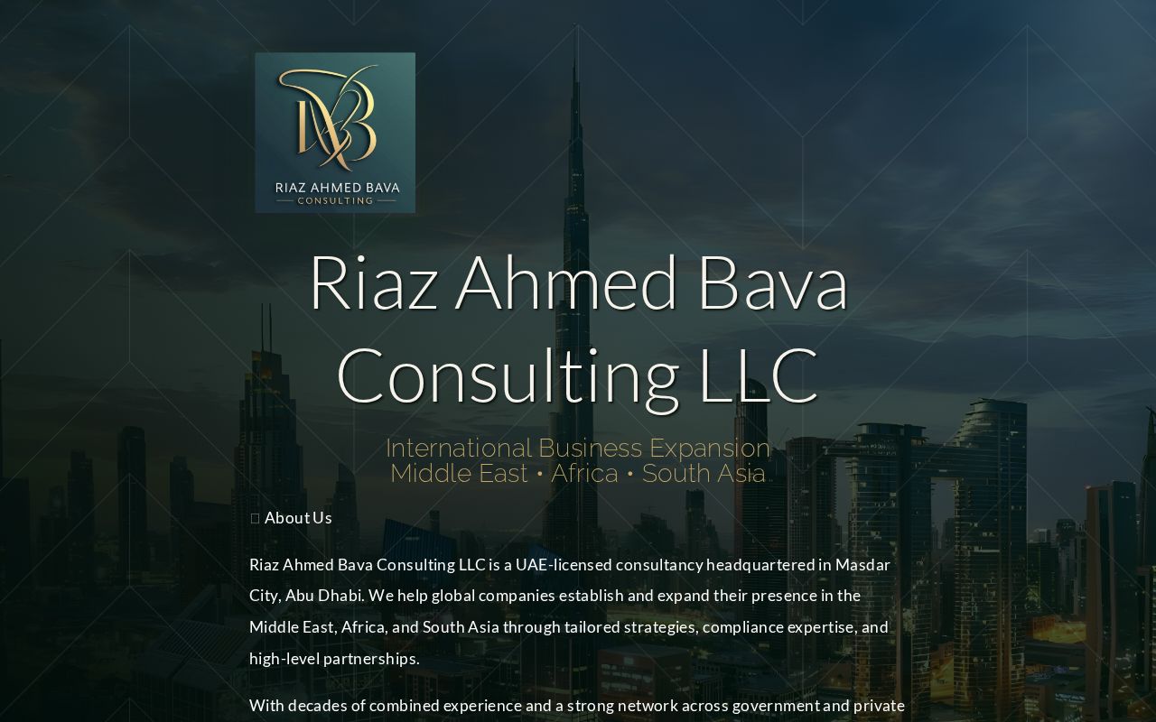 Riaz Ahmed - UAE Market Entry Consultant | GlobalScot